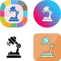 Desk Lamp Icon Design vector