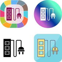 Power Socket Icon Design vector