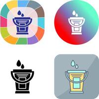 Water Bucket Icon Design vector