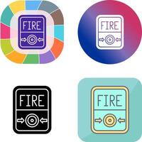 Fire Button Icon Design vector