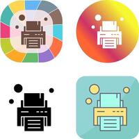 Printer Icon Design vector