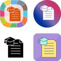 Degree Icon Design vector