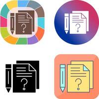 Question Icon Design vector