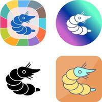 Shrimp Icon Design vector