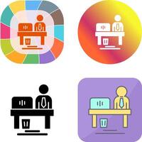 Worker Icon Design vector