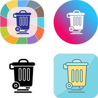 Dustbin Icon Design vector
