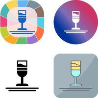 arco iris bebida icono diseño vector