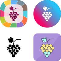 diseño de icono de uvas vector