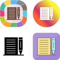 Note Icon Design vector