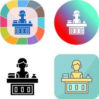 Office Reception Icon Design vector