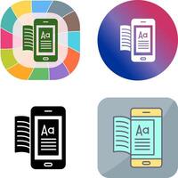 Ebook Icon Design vector