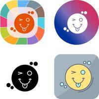 Tongue Out Icon Design vector