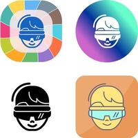 virtual Reality Glasses Icon Design vector