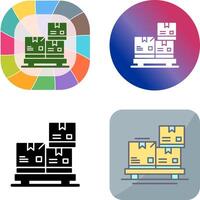 Packages Icon Design vector
