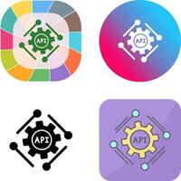 Api Icon Design vector