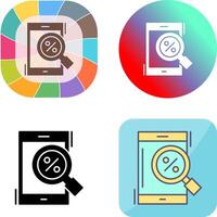 Magnifying Glass Icon Design vector