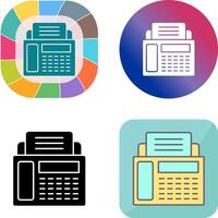 Fax Machine Icon Design vector