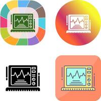 Ekg Monitor Icon Design vector