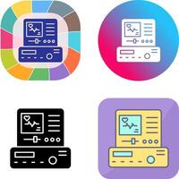 Electrocardiogram Icon Design vector