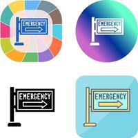 Emergency Sign Icon Design vector