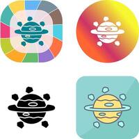 Saturn Icon Design vector