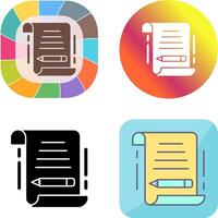 Write Icon Design vector