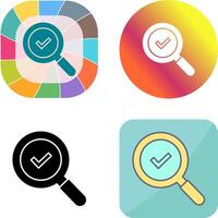 Magnifying Glass Icon Design vector