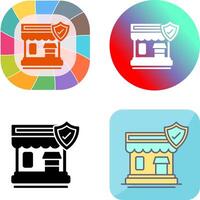 business Protection Icon Design vector