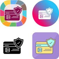 Card Protection Icon Design vector