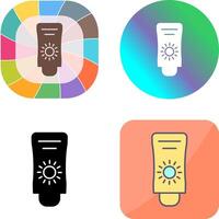 Sun Cream Icon Design vector