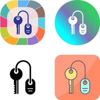 Room key Icon Design vector