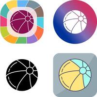 Beach Ball Icon Design vector