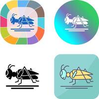 Grasshopper Icon Design vector