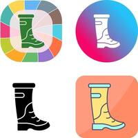 lluvia botas icono diseño vector