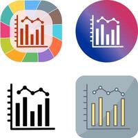 Histogram Icon Design vector