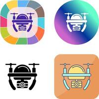 Camera Drone Icon Design vector