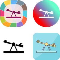 Seesaw Icon Design vector