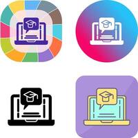 E Learning Icon Design vector