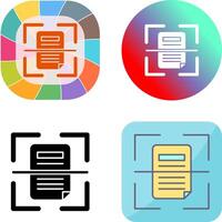 Scan Icon Design vector