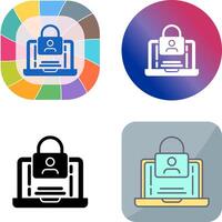 Authentication Icon Design vector