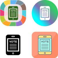 Vote Icon Design vector