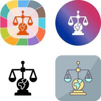 International Law Icon Design vector