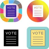 diseño de icono de voto vector