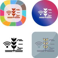 Smart Farm Icon Design vector