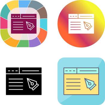 Web Page Icon Design vector