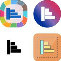 Object Alignment Icon Design vector