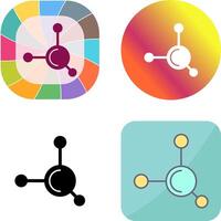 Molecule Icon Design vector