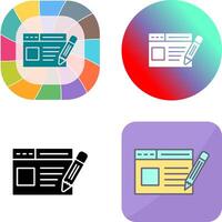 Web Page Icon Design vector
