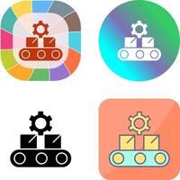 Conveyor Belt Icon Design vector