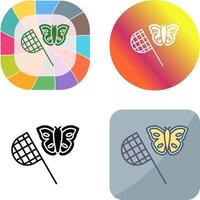 Butterfly Catcher Icon Design vector